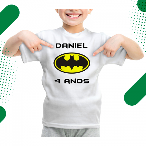 Camisa Infantil Branca Poliester